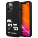 Karl Lagerfeld KLHCP13LSSKCK iPhone 13 Pro / 13 6,1" hardcase czarny/black Silicone Karl & Choupette
