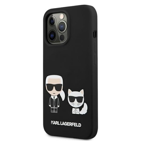 Karl Lagerfeld KLHCP13LSSKCK iPhone 13 Pro / 13 6,1" hardcase czarny/black Silicone Karl & Choupette