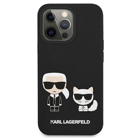 Karl Lagerfeld KLHCP13LSSKCK iPhone 13 Pro / 13 6,1" hardcase czarny/black Silicone Karl & Choupette