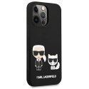 Karl Lagerfeld KLHCP13LSSKCK iPhone 13 Pro / 13 6,1" hardcase czarny/black Silicone Karl & Choupette