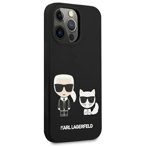 Karl Lagerfeld KLHCP13LSSKCK iPhone 13 Pro / 13 6,1" hardcase czarny/black Silicone Karl & Choupette