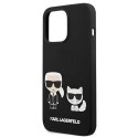 Karl Lagerfeld KLHCP13LSSKCK iPhone 13 Pro / 13 6,1" hardcase czarny/black Silicone Karl & Choupette