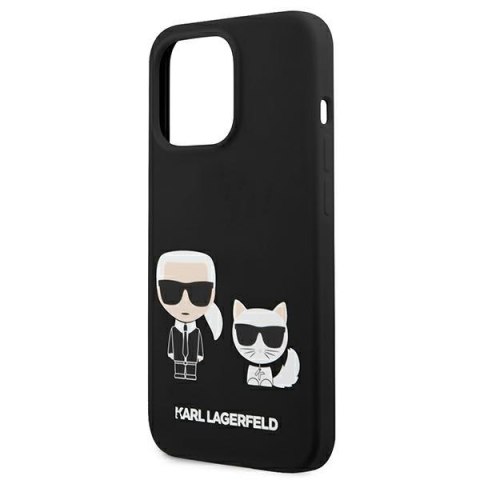 Karl Lagerfeld KLHCP13LSSKCK iPhone 13 Pro / 13 6,1" hardcase czarny/black Silicone Karl & Choupette