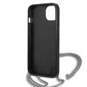 Karl Lagerfeld KLHCP13MPMK iPhone 13 6,1" hardcase czarny/black Leather Textured and Chain