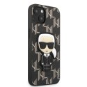 Karl Lagerfeld KLHCP13MPMNIKBK iPhone 13 6,1" hardcase czarny/black Monogram Ikonik Patch