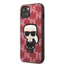 Karl Lagerfeld KLHCP13MPMNIKPI iPhone 13 6,1" hardcase czerwony/red Monogram Ikonik Patch