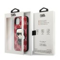 Karl Lagerfeld KLHCP13MPMNIKPI iPhone 13 6,1" hardcase czerwony/red Monogram Ikonik Patch