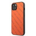 Karl Lagerfeld KLHCP13MPTLO iPhone 13 6,1" hardcase pomarańczowy/orange Perforated Allover