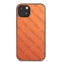 Karl Lagerfeld KLHCP13MPTLO iPhone 13 6,1" hardcase pomarańczowy/orange Perforated Allover