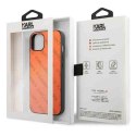 Karl Lagerfeld KLHCP13MPTLO iPhone 13 6,1" hardcase pomarańczowy/orange Perforated Allover