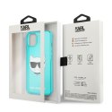 Karl Lagerfeld KLHCP13SCHTRB iPhone 13 mini 5,4" niebieski/blue hardcase Glitter Choupette Fluo