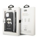 Karl Lagerfeld KLHCP13SCMNIPK iPhone 13 mini 5,4" hardcase czarny/black Leather Monogram Patch and Cord Iconik