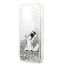 Karl Lagerfeld KLHCP13XGCFS iPhone 13 Pro Max 6,7" srebrny/silver hardcase Liquid Glitter Choupette Fun