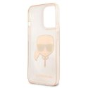 Karl Lagerfeld KLHCP13XKHTUGLGO iPhone 13 Pro Max 6,7" złoty/gold hardcase Glitter Karl`s Head