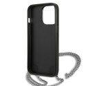 Karl Lagerfeld KLHCP13XPMK iPhone 13 Pro Max 6,7" hardcase czarny/black Leather Textured and Chain