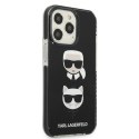 Karl Lagerfeld KLHCP13XTPE2TK iPhone 13 Pro Max 6,7" hardcase czarny/black Karl&Choupette Head