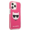 Karl Lagerfeld KLHCP13XTPECPI iPhone 13 Pro Max 6,7" hardcase fuksja/fuschia Choupette Head