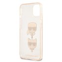 Karl Lagerfeld KLHCP13SKCTUGLGO iPhone 13 mini 5,4" złoty/gold hardcase Glitter Karl`s & Choupette