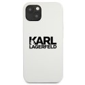 Karl Lagerfeld KLHCP13SSLKLWH iPhone 13 mini 5,4" Silicone Stack Logo biały/white