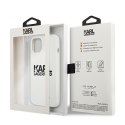 Karl Lagerfeld KLHCP13SSLKLWH iPhone 13 mini 5,4" Silicone Stack Logo biały/white