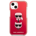 Karl Lagerfeld KLHCP13STPE2TR iPhone 13 mini 5,4" hardcase czerwony/red Karl&Choupette Head