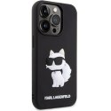 Karl Lagerfeld KLHCP14L3DRKHNK iPhone 14 Pro 6.1" czarny/black hardcase Rubber Choupette 3D