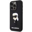 Karl Lagerfeld KLHCP14L3DRKINK iPhone 14 Pro 6.1" czarny/black hardcase Rubber Ikonik 3D