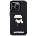 Karl Lagerfeld KLHCP14L3DRKINK iPhone 14 Pro 6.1" czarny/black hardcase Rubber Ikonik 3D