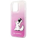 Karl Lagerfeld KLHCP14LCFNRCPI iPhone 14 Pro 6,1" hardcase różowy/pink Choupette Fun