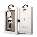 Karl Lagerfeld KLHCP14LHNIKTCK iPhone 14 Pro 6,1" czarny/black hardcase Ikonik Karl Lagerfeld