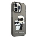 Karl Lagerfeld KLHCP14LHNKCTGK iPhone 14 Pro 6,1" czarny/black hardcase Glitter Karl&Choupette