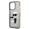 Karl Lagerfeld KLHCP14LHNKCTGK iPhone 14 Pro 6,1" czarny/black hardcase Glitter Karl&Choupette