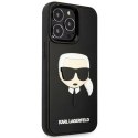 Karl Lagerfeld KLHCP14LKH3DBK iPhone 14 Pro 6,1" czarny/black hardcase 3D Rubber Karl`s Head