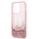 Karl Lagerfeld KLHCP14LLBKLCP iPhone 14 Pro 6,1" różowy/pink hardcase Liquid Glitter Big KL