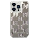 Karl Lagerfeld KLHCP14LLMNMS iPhone 14 Pro 6,1" hardcase srebrny/silver Liquid Glitter Monogram