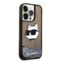 Karl Lagerfeld KLHCP14LLNCHCK iPhone 14 Pro 6,1" czarny/black hardcase Glitter Choupette Head