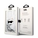 Karl Lagerfeld KLHCP14LLNCHCS iPhone 14 Pro 6,1" srebrny/silver hardcase Glitter Choupette Head