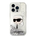 Karl Lagerfeld KLHCP14LLNKHCH iPhone 14 Pro 6,1" srebrny/silver hardcase Glitter Karl Head