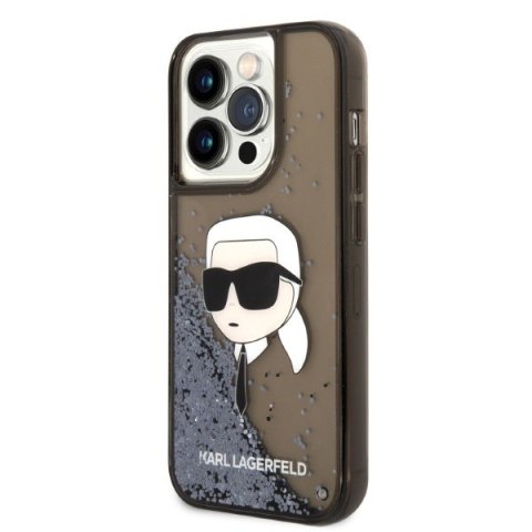 Karl Lagerfeld KLHCP14LLNKHCK iPhone 14 Pro 6,1" czarny/black hardcase Glitter Karl Head