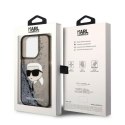 Karl Lagerfeld KLHCP14LLNKHCK iPhone 14 Pro 6,1" czarny/black hardcase Glitter Karl Head