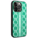 Karl Lagerfeld KLHCP14LPGKLSKN iPhone 14 Pro 6,1" hardcase zielony/green Monogram Stripe