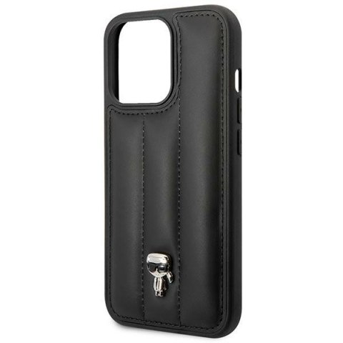 Karl Lagerfeld KLHCP14LPSQPK iPhone 14 Pro 6,1" hardcase czarny/black Puffy Ikonik Pin