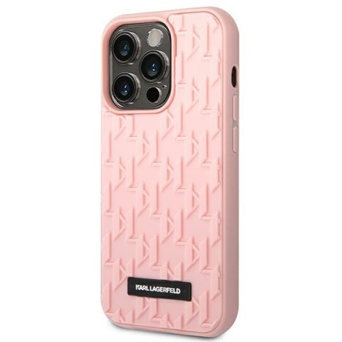 Karl Lagerfeld KLHCP14LRUPKLPP iPhone 14 Pro 6,1" hardcase różowy/pink 3D Monogram