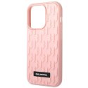 Karl Lagerfeld KLHCP14LRUPKLPP iPhone 14 Pro 6,1" hardcase różowy/pink 3D Monogram