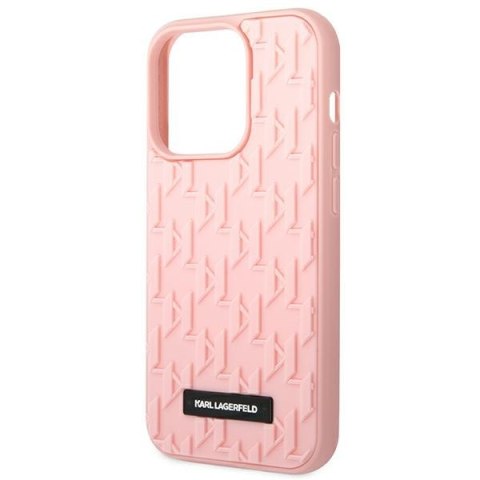Karl Lagerfeld KLHCP14LRUPKLPP iPhone 14 Pro 6,1" hardcase różowy/pink 3D Monogram