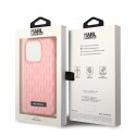 Karl Lagerfeld KLHCP14LRUPKLPP iPhone 14 Pro 6,1" hardcase różowy/pink 3D Monogram