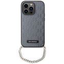 Karl Lagerfeld KLHCP14LSACKLHPG iPhone 14 Pro 6.1" srebrny/silver hardcase Saffiano Monogram Chain