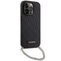 Karl Lagerfeld KLHCP14LSACKLHPK iPhone 14 Pro 6.1" czarny/black hardcase Saffiano Monogram Chain