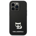 Karl Lagerfeld KLHCP14LSLCTBK iPhone 14 Pro 6,1" hardcase czarny/black Silicone Choupette Body