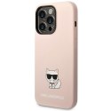 Karl Lagerfeld KLHCP14LSLCTPI iPhone 14 Pro 6,1" hardcase jasnoróżowy/light pink Silicone Choupette Body